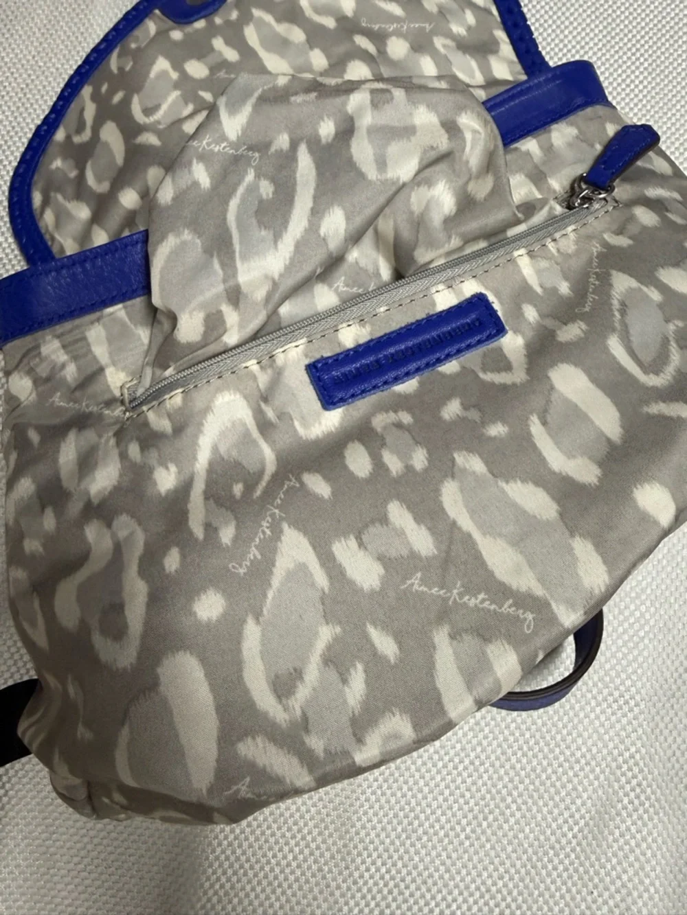 Aimee Kestenberg Cobalt Blue Leather Crossbody Bag - Picture 3 of 11